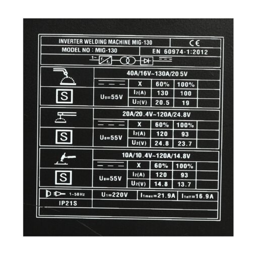 เครื่องเชื่อม MIG130 - Image 3